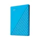 WD My Passport 2 TB 2.5 Zoll USB 3.0 Micro-B (5Gb/​s) Blau externe Festplatte HDD 2TB blau