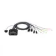 Aten CS22DP 2-Port USB DisplayPort Kabel KVM-Switch mit Remote