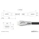 PYTHON Ultra High Speed HDMI 2.1 8K UHD-2/ 4K UHD 0,5m schwarz