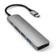 Satechi Type-C USB Passthrough HDMI Hub V2 Space Grau