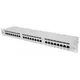 24-Port Cat6a Patchpanel, geschirmt, 24 Ports, FTP, 1 HE, Klemmleisten mit 90°