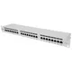 24-Port Cat6a Patchpanel, geschirmt, 24 Ports, FTP, 1 HE, Klemmleisten mit 90°