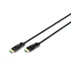 Digitus AK-330125-100-S AOC Hybrid Glasfaser HDMI Kabel 10.00 m schwarz