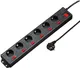 Hama 00047870 Schutzkontakt-Verlängerungskabel Profi, 5 m, Schwarz