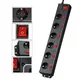 Hama 00047870 Schutzkontakt-Verlängerungskabel Profi, 5 m, Schwarz