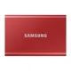Samsung Portable SSD T7 USB 3.2 Gen2 Typ-C 500GB metallic red