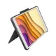 Logitech Slim Combo Hülle und Tastatur für iPad 10.2 7. - 9. Generation - grau