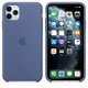Apple Silikon Case für iPhone 11 Pro Max leinenblau