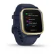 Garmin VENU SQ MUSIC Dunkelblau/Weissgold
