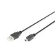 Digitus DB-300130-018-S Mini USB 2.0 Kabel 1.80 m schwarz