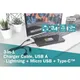 DIGITUS 3-in-1 Kabel USB-A + Lightning + Micro USB + USB-C