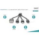 DIGITUS 3-in-1 Kabel USB-A + Lightning + Micro USB + USB-C