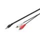 Digitus DB-510300-025-S Audio Adapterkabel 2.50 m schwarz