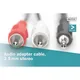 Digitus DB-510300-025-S Audio Adapterkabel 2.50 m schwarz