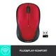 Logitech Wireless Mouse M235 rot