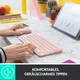 Logitech K380 DE-Layout / Bluetooth / rose