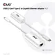 Club3D CAC-1519 LAN Adapter USB 3.2 G2 Typ-C / Gigabit Ethernet LAN Adapter 0.2m schwarz