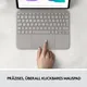 Logitech Combo Touch Tastaturcase Trackpad für iPad Pro 11“ (1./ 2./3.Gen) sand