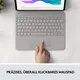 Logitech Combo Touch Tastaturcase Trackpad für iPad Pro 12.9“ (5. Gen) sand
