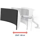 Ergotron HX Monitor Tisch Schwenkarm mit HD Gelenk bis 49 Zoll LCD weiß