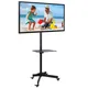 Techly TV Rollwagen für LCD LED TV 23-55", mit  Ablage