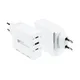 Good Connection Schnellladegerät 90W 3x USB-C, 1x USB-A PD weiß