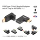 Club3D CAC-1528 Adapter 90° gewinkelter Stecker  schwarz
