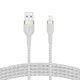 Belkin Pro Flex Lightning/ USB-A Kabel mfi zertifiziert 2m weiß CAA010BT2MWH