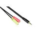 Good Connections 4-pol. 3,5mm Klinkenst./ 2x 3-pol. Klinkenbu. schwarz 0,2m CTIA