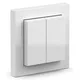 Senic Friends of Hue Switch glanz weiß batterieloses 3-fach Schalterset