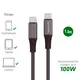 4smarts USB-C auf USB-C Kabel PremiumCord 100W 1,5m schwarz 456266