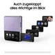 Samsung Galaxy Z Flip4 5G F721B Android™ Smartphone in schwarz  mit 128 GB Speicher