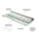 Good Connections Patch Panel Desktop Cat. 6 12-Port 0,5 HE STP lichtgrau