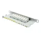 Good Connections Patch Panel 10" Cat. 6 8-Port 0,5 HE STP lichtgrau