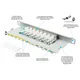 Good Connections Patch Panel 10" Cat. 6 8-Port 0,5 HE STP lichtgrau