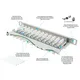 Good Connections Patch Panel 10" Cat. 6 12-Port 0,5 HE STP lichtgrau