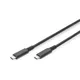 Digitus AK-300343-008-S USB4.0 Verbindungskabel 1.00 m doppelt geschirmt  schwarz