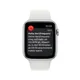 Apple Watch SE (2. Gen) GPS 44mm Aluminium Silber Sportarmband Weiß