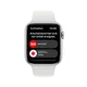 Apple Watch SE (2. Gen) GPS 44mm Aluminium Silber Sportarmband Weiß