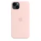 Apple iPhone 14 Plus Silikon Case mit MagSafe Chalk Pink