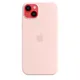 Apple iPhone 14 Plus Silikon Case mit MagSafe Chalk Pink
