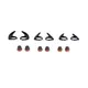 Jabra EarGels & EarWings für Evolve 75e VE: 3 EarGels (S/M/L) und 3 EarWings (S/M/L)