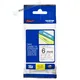 Brother TZe-111 Schriftband schwarz auf farblos 6mm x 8m P-touch selbstklebend