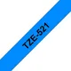 Brother TZe-521 Schriftband 9mm x 8m, schwarz auf blau, selbstklebend