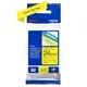 Brother TZE-651 Laminiertes Band schwarz auf gelb 8m x 24mm