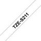 Brother TZe-S211 Schriftband 6mm x 8m. schwarz auf weiß. stark klebend