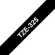 Brother TZ-325 Laminiertes Band weiß auf schwarz 8m x 9mm