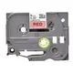 Brother TZe-421 Schriftband schwarz auf rot 9mm x 8m selbstklebend