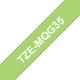 Brother Schriftband TZe-MQG35 grün / schwarz 12mm