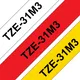 Brother TZE-31M3 12mm 8m 3 Bänder (TZe-231/TZe-431/TZe-631) Schriftfarbe schwarz
